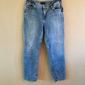 Womens distressed Silver jeans